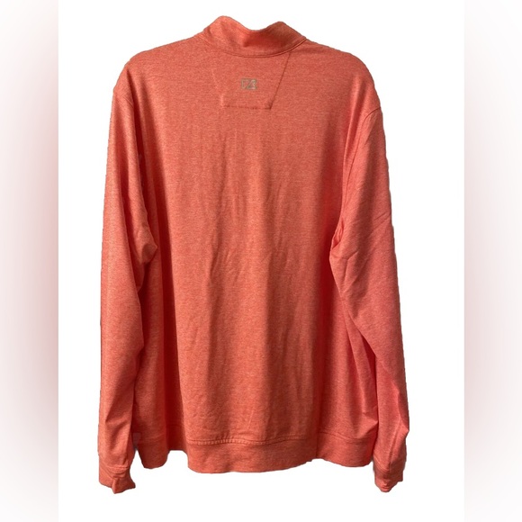 NWT Cutter & Buck Orange Long Sleeve Pullover XL - Picture 2 of 8
